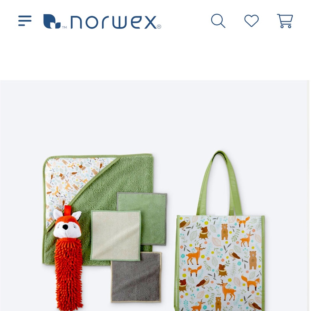 Norwex Kids Woodland Set perfect gift for expecting moms and new moms.